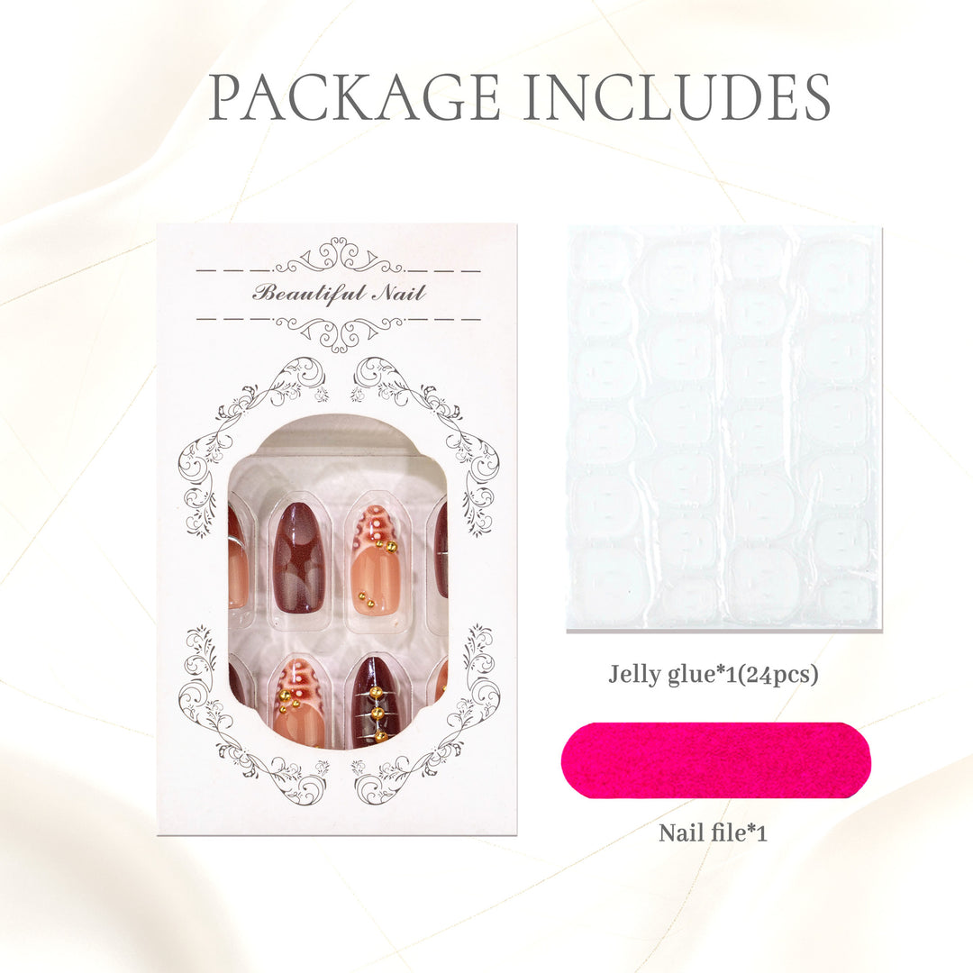 Decorative Press-On Nail Art Set