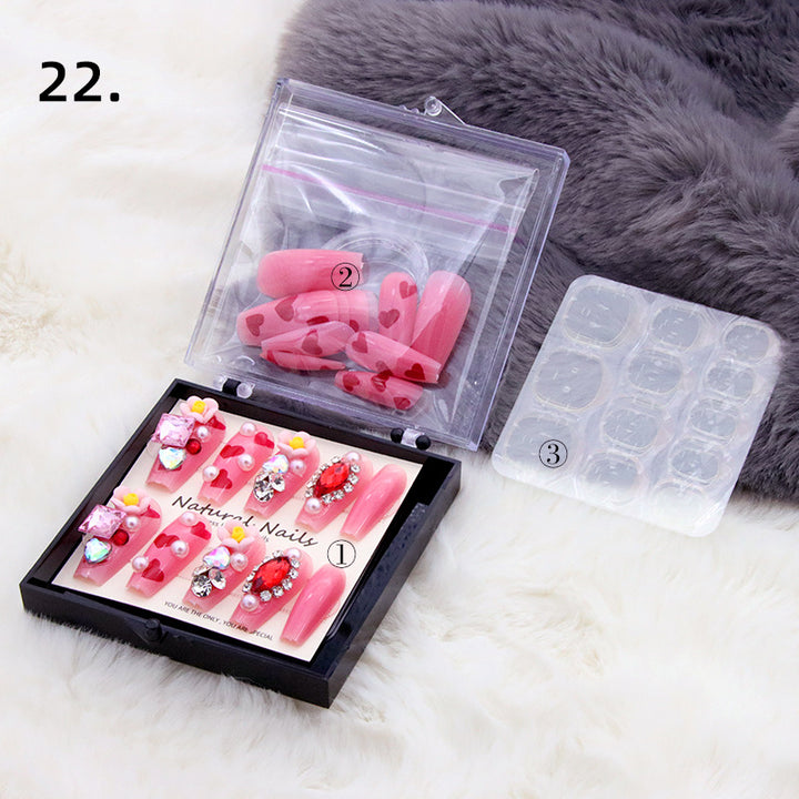 Elegant Pre-Designed Press-On Nail Set Stornfield