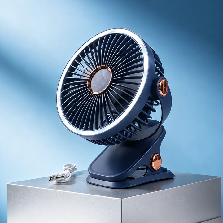 Women Portable Mini Rotary Fan with Flexible Tilt Mechanism Stornfield
