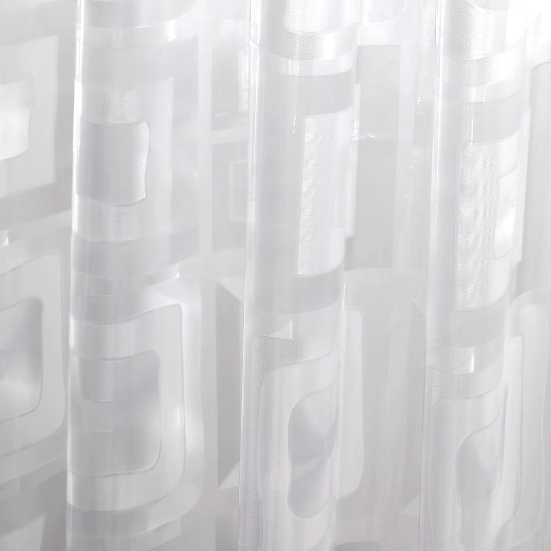 Sheer Geometric Window Curtain Stornfield
