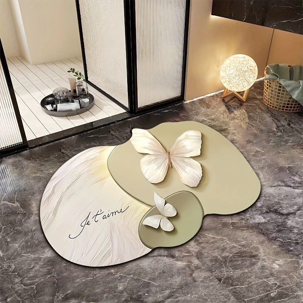 Luxurious Floral Pattern Bath Mat