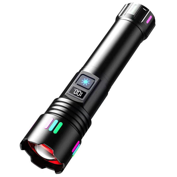 High-Performance Rechargeable LED Flashlight with Adjustable Modes Stornfield