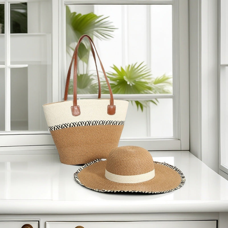 Beach bag with colorful stripes Stornfield