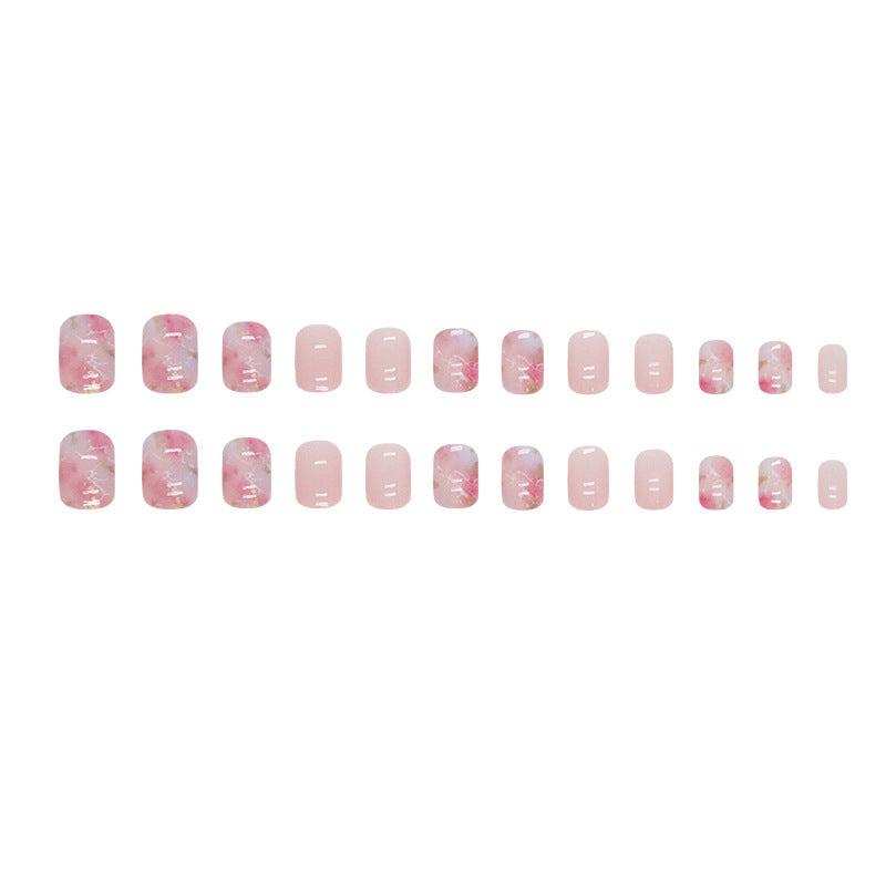Marbled Gel Press-On Nail Art Stornfield