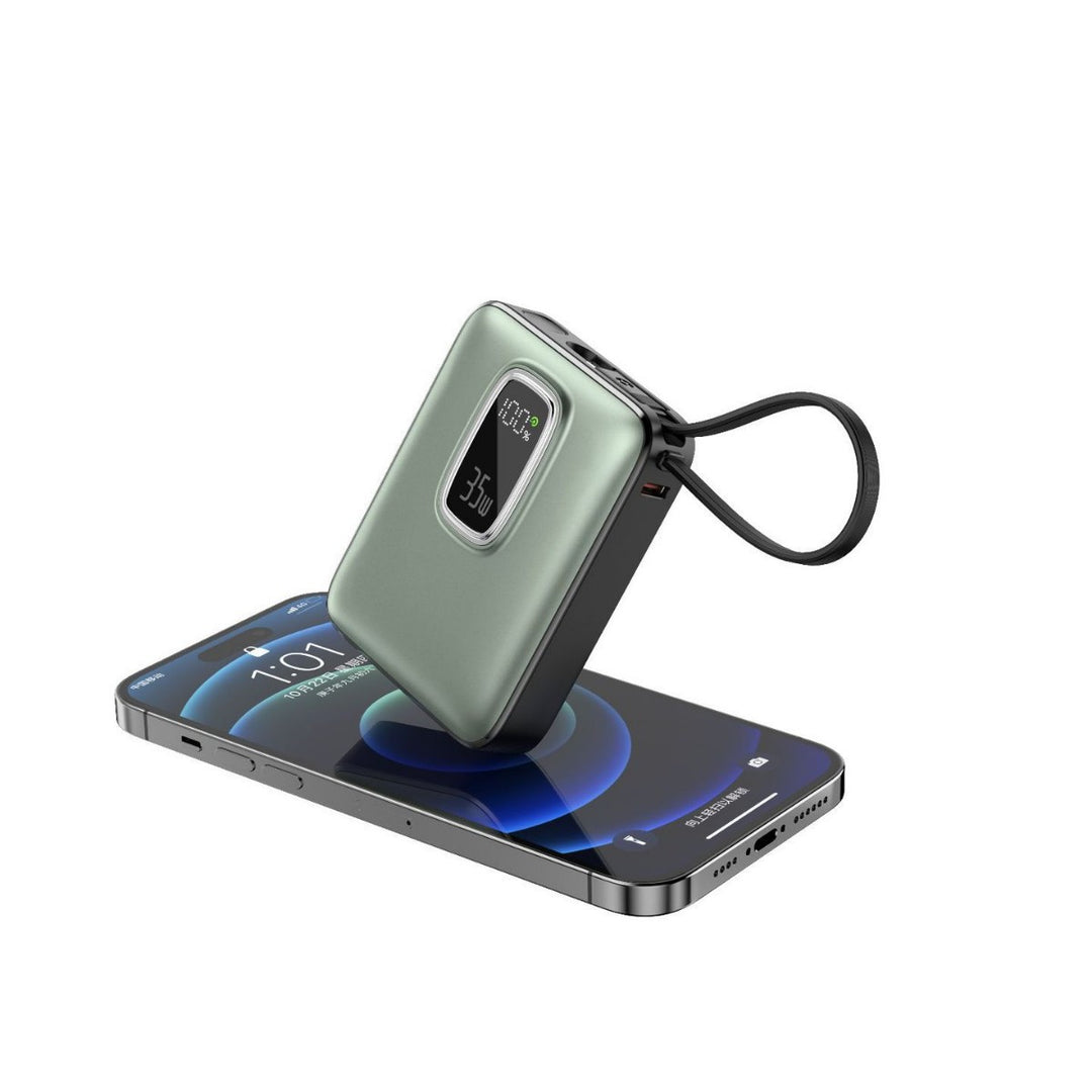 Portable power bank with integrated LED display and fast charging function Stornfield