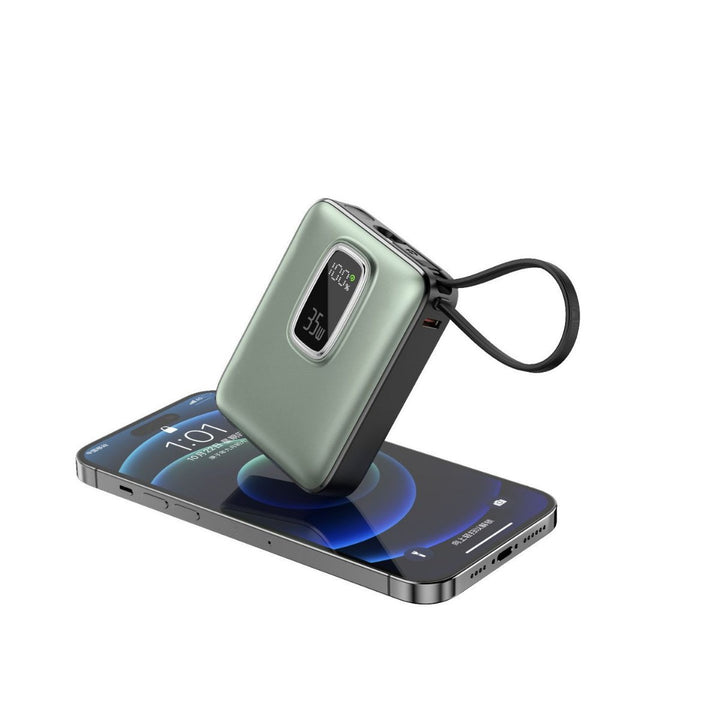 Portable power bank with integrated LED display and fast charging function Stornfield