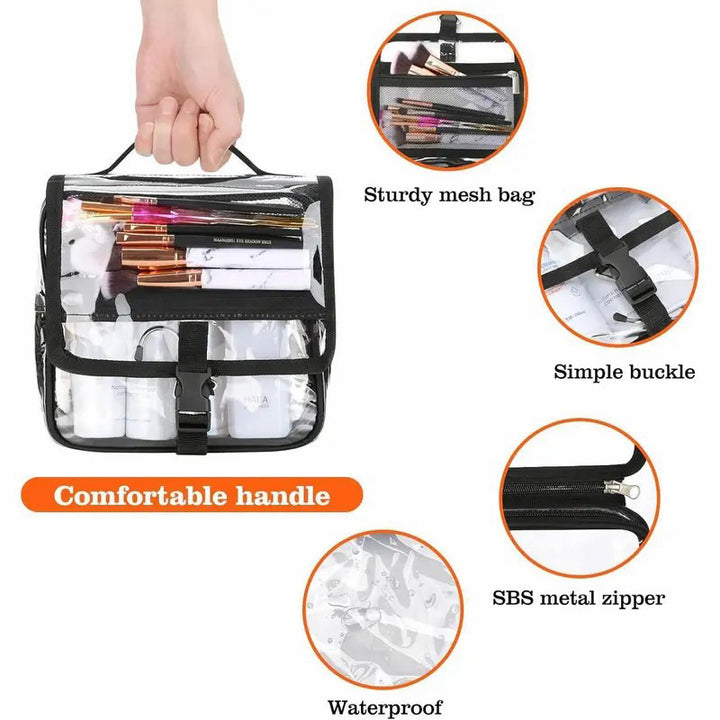 Cosmetic organizer with transparent design and practical hook Stornfield