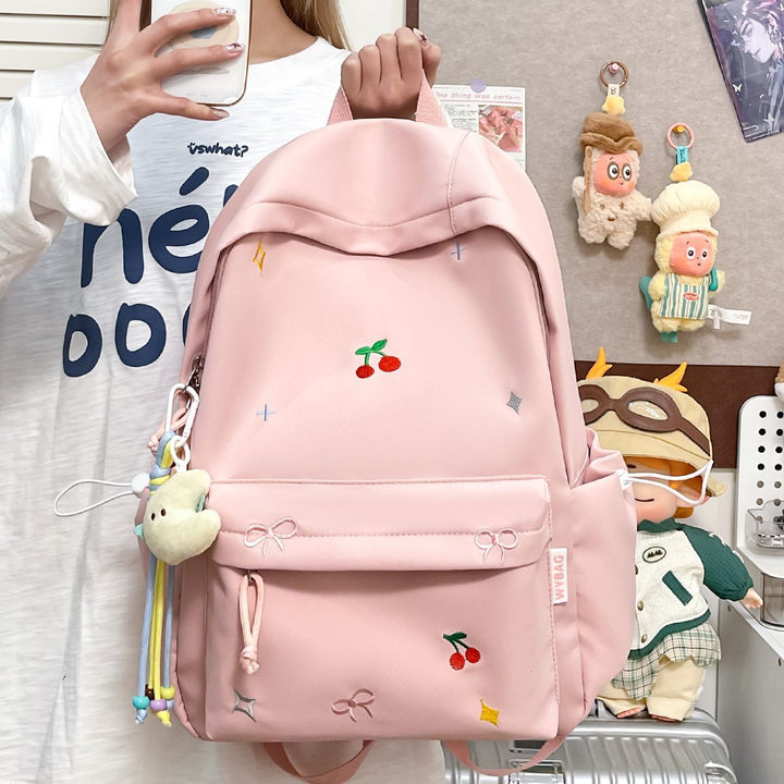 Playful backpack with embroidery Stornfield