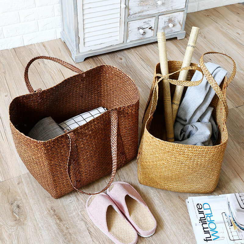 Spacious Woven Storage Baskets with Handles Stornfield