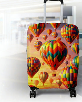 Unisex expandable suitcase cover with cat pattern, elastic protective material and zipper Stornfield