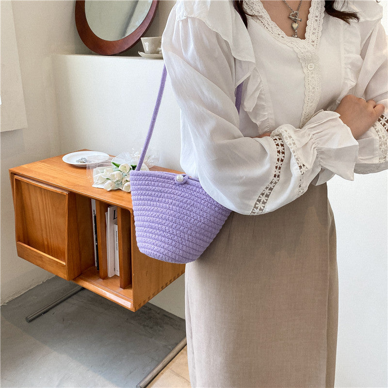 Woven Rope Shoulder Bag
