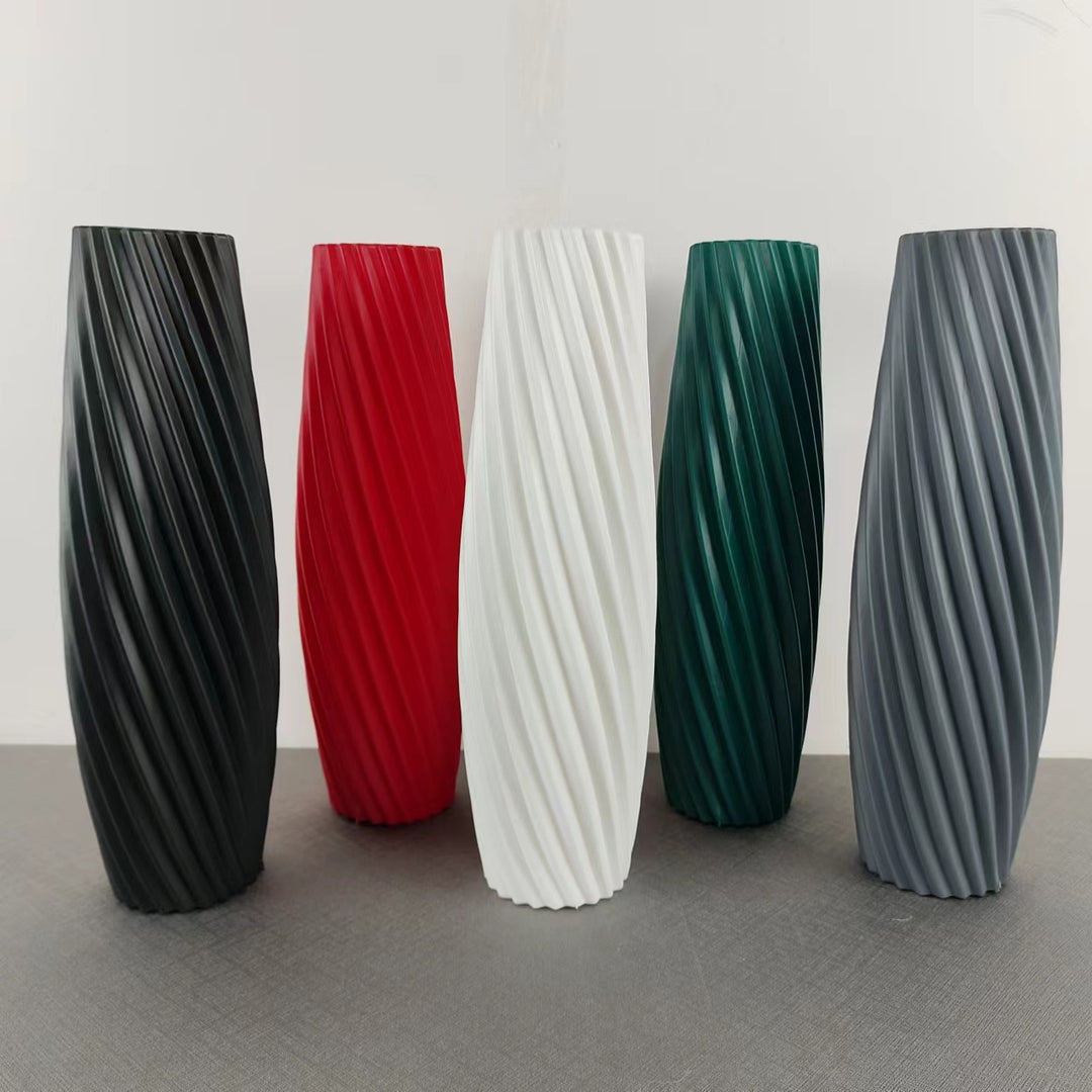 Textured Spiral Decorative Vase Stornfeild