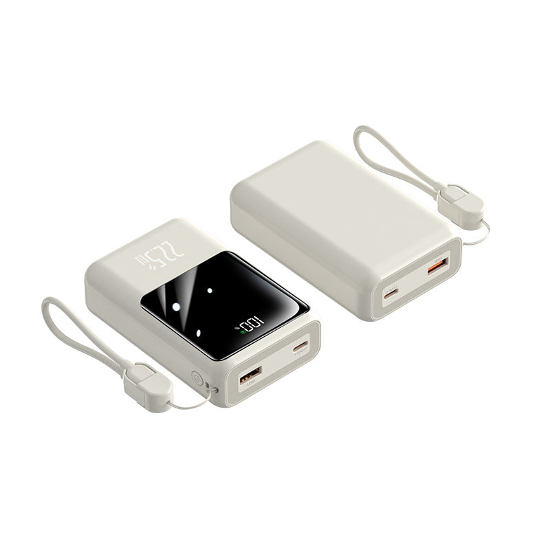 Portable power bank with multifunctional charging cable and digital display Stornfield