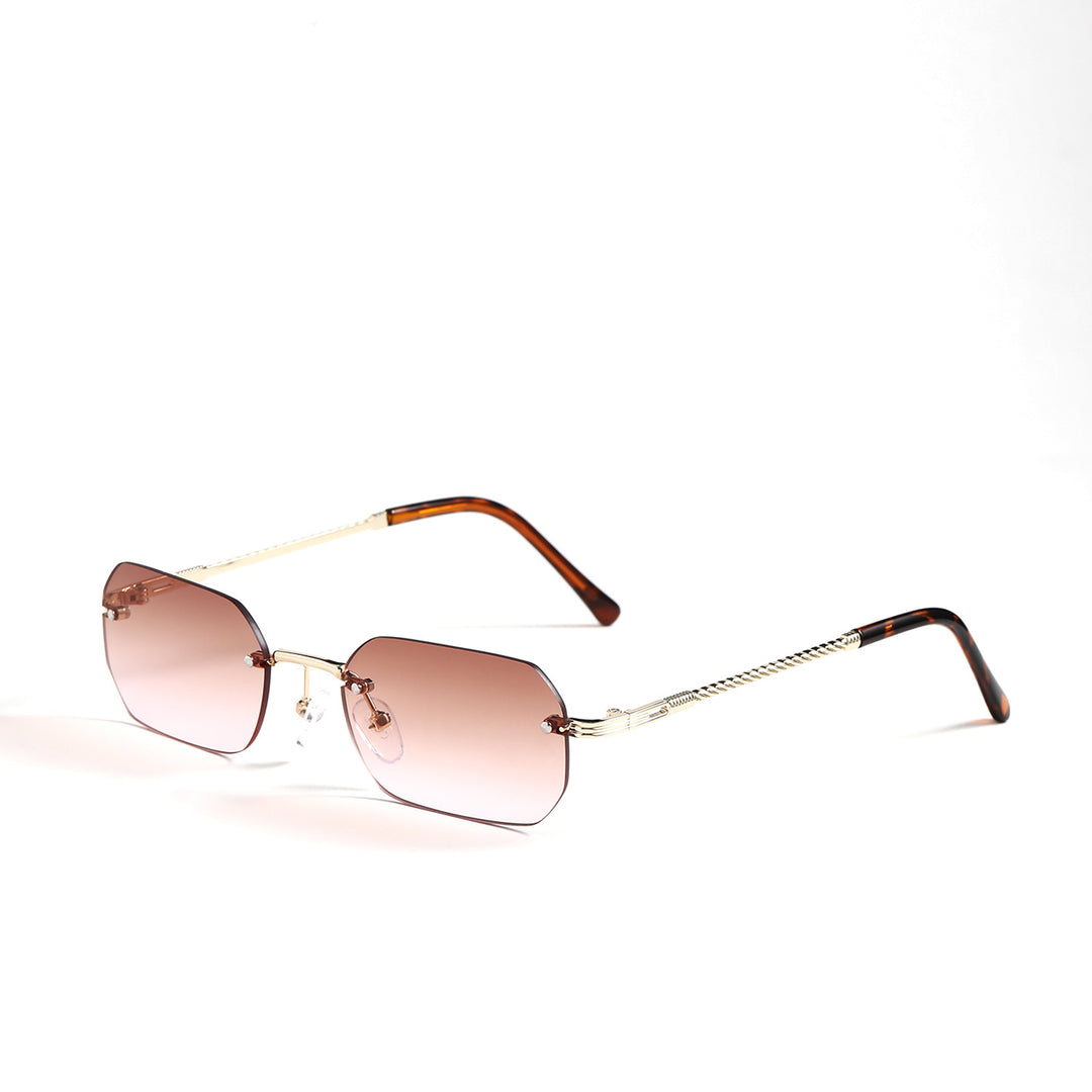 Women’s geometric sunglasses with filigree metal frame Stornfield