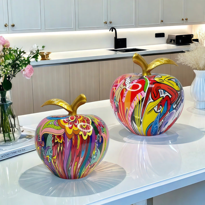 Decorative apple figure with artistic design Stornfield