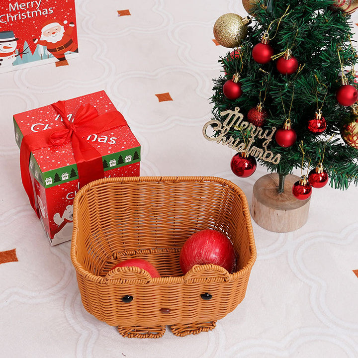 Cute Animal-Themed Woven Storage Basket Stornfield