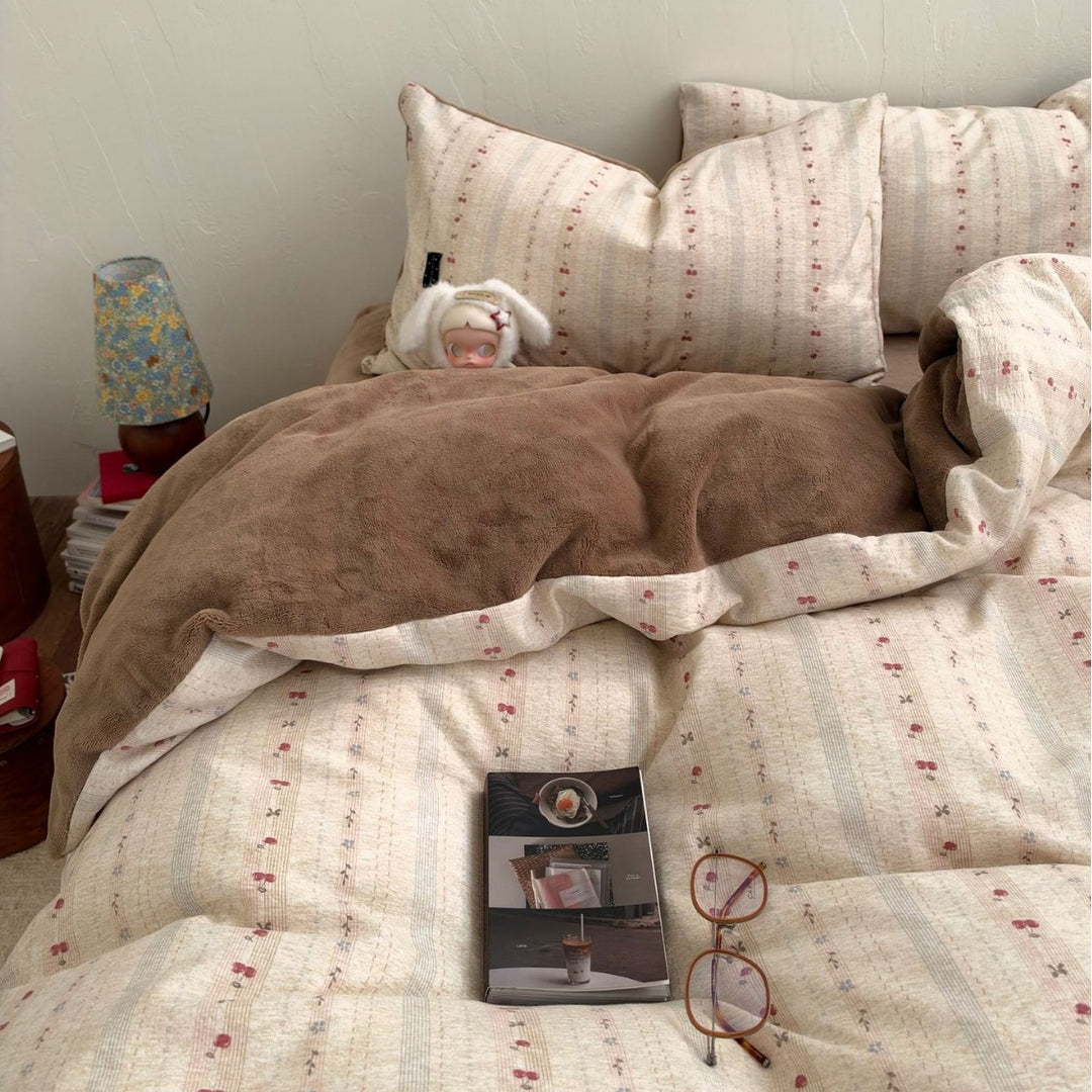 Textured Cotton Duvet Cover Set