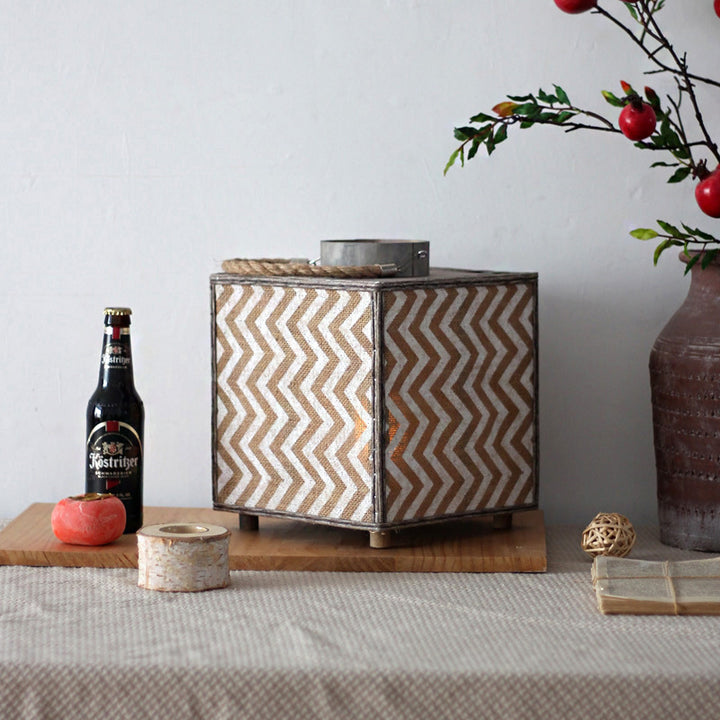 Decorative lantern with zigzag pattern Stornfield