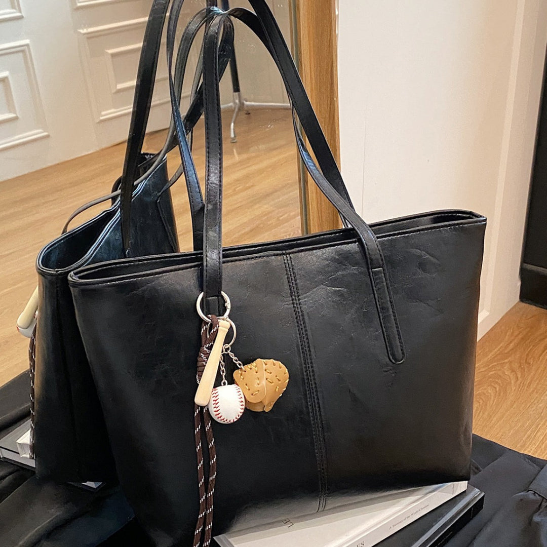 Modern Leather Tote Bag