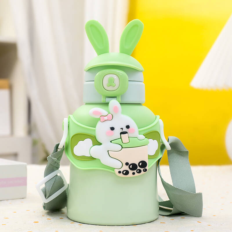 Ladies Insulated Water Bottle with Colorful Rabbit Design Stornfield