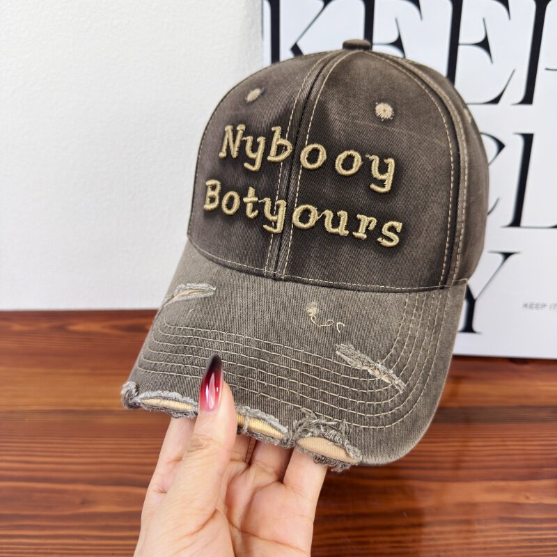Women's Distressed Adjustable Baseball Cap Stornfield