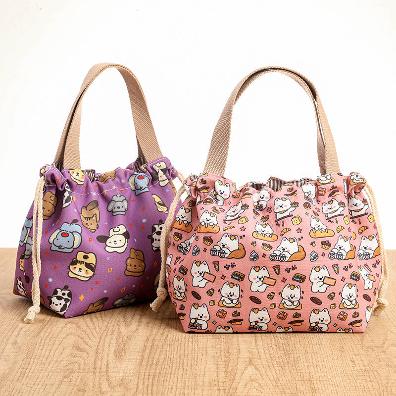 Drawstring Cat-Themed Storage Bag Stornfield
