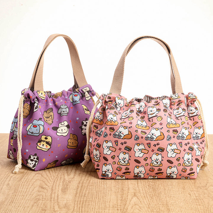 Drawstring Cat-Themed Storage Bag Stornfield