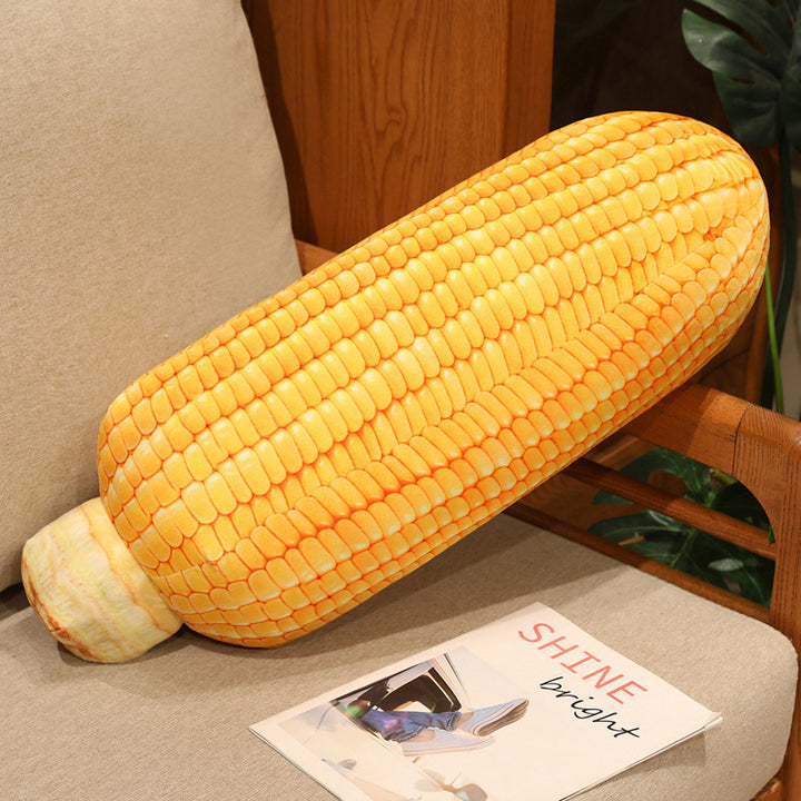 Novelty Grilled Corn Bolster Plush Decorative Lumbar Pillow Stornfield