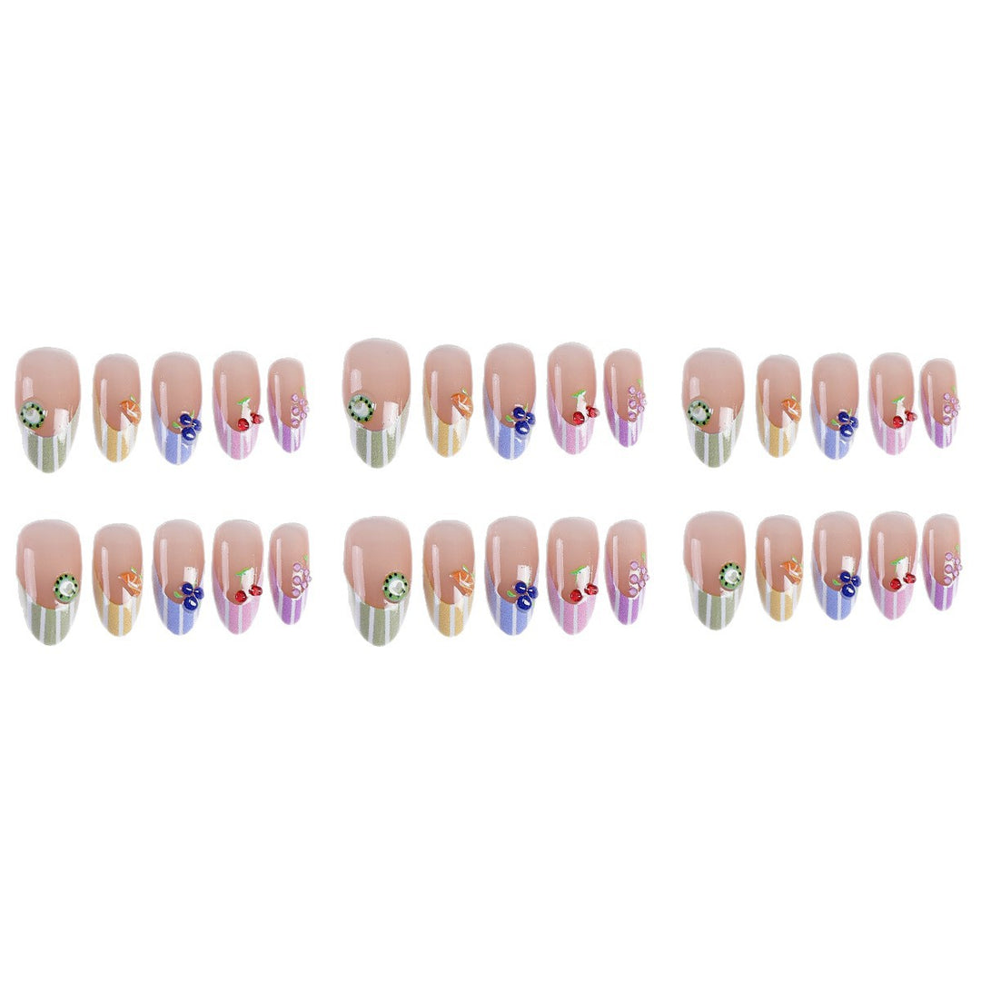 Decorative Fruit-Themed Press-On Nails Stornfield