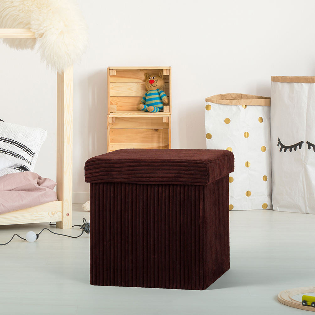 Plush Storage Ottoman Stornfield