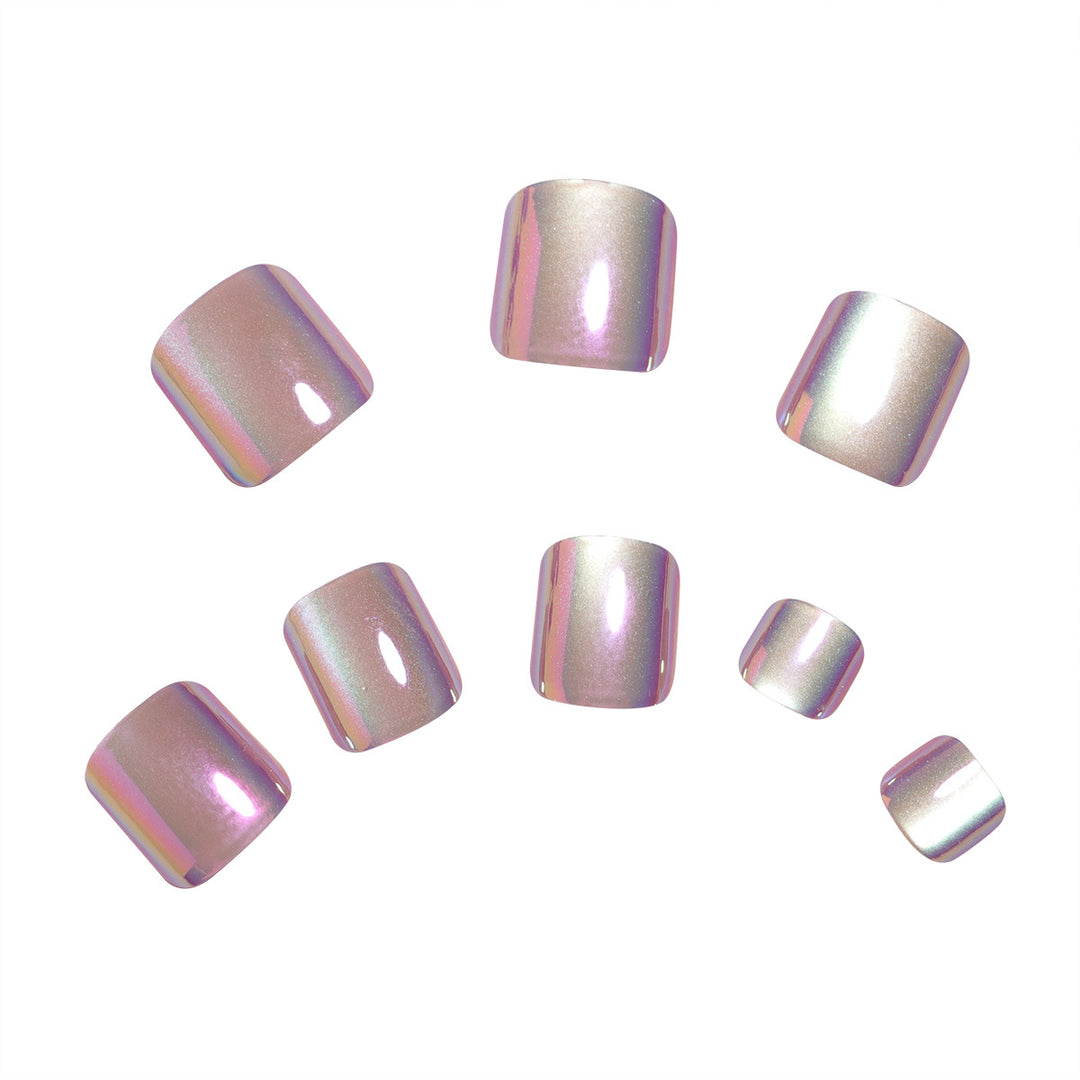 Iridescent Press-On Nail Art Set Stornfield