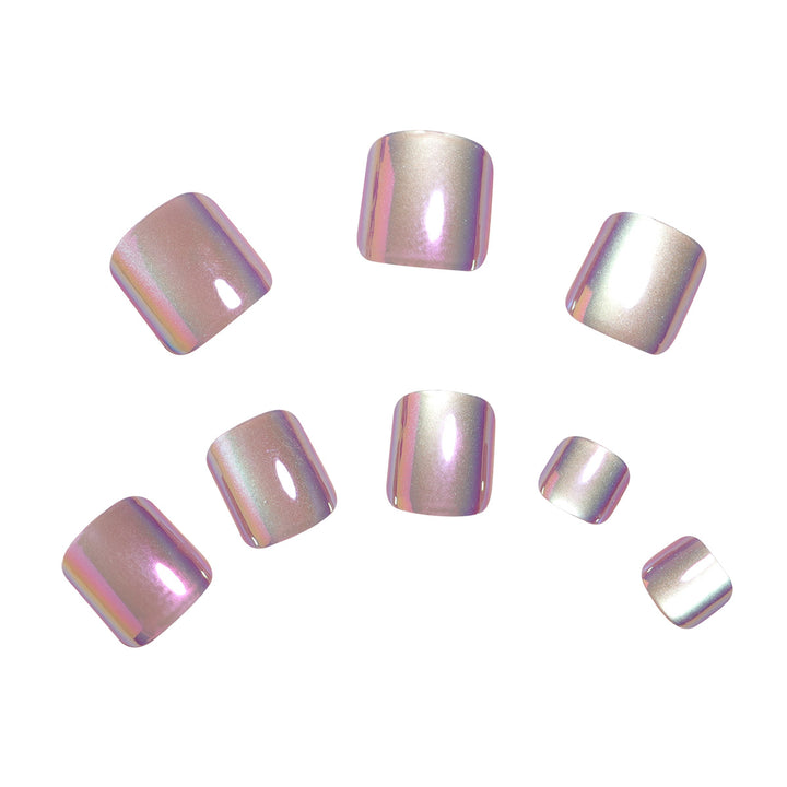 Iridescent Press-On Nail Art Set Stornfield