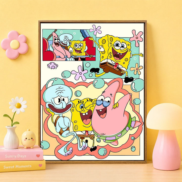 Cartoon Character Themed Wall Art Print Stornfield