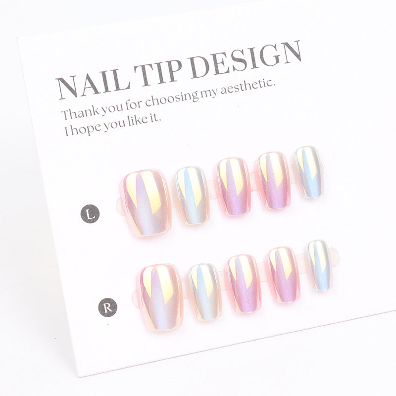 Premium Iridescent Press-On Nail Tips Stornfield