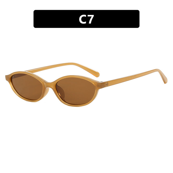 Women's fashionable sunglasses with elegant oval frame and UV protection Stornfield