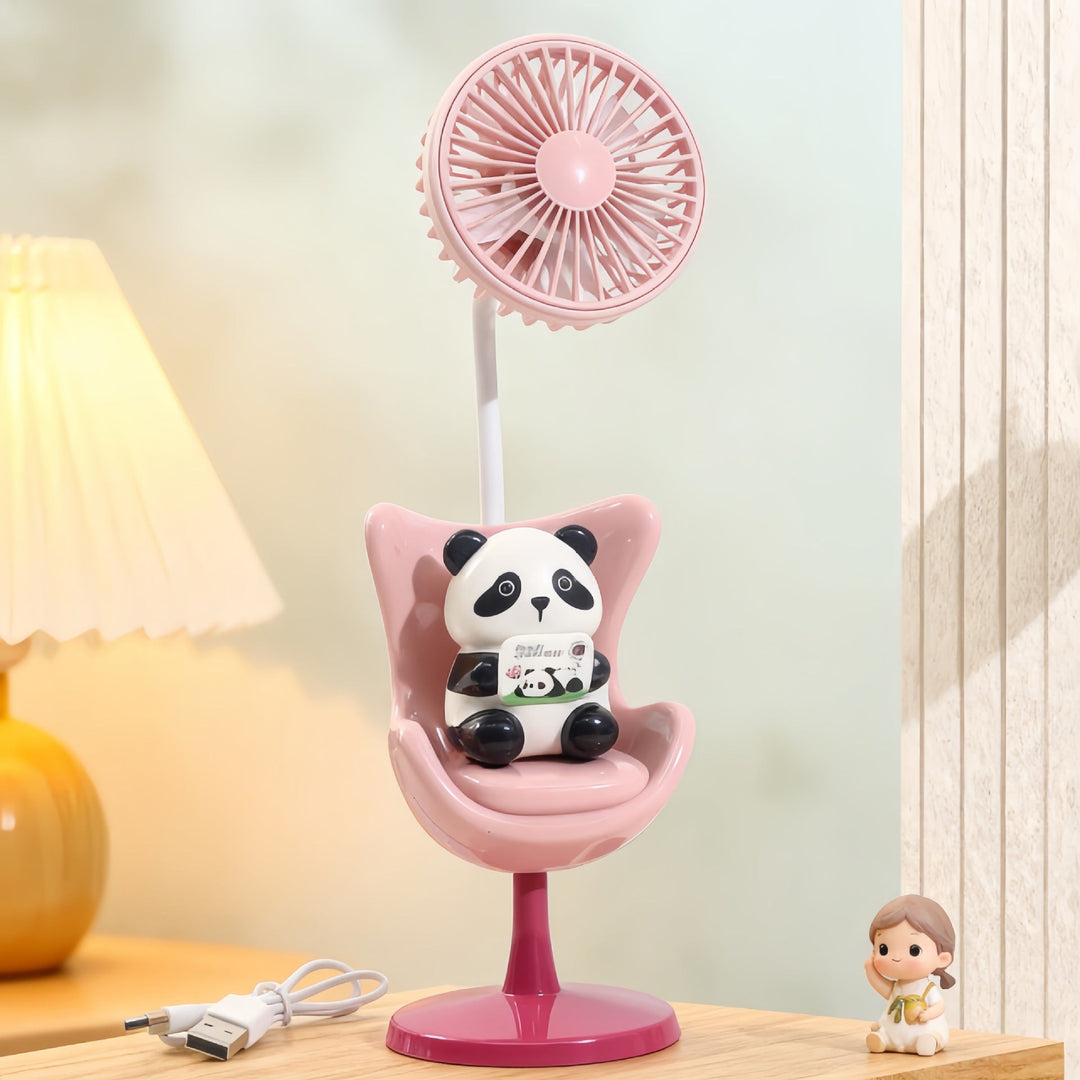 Women's Portable Mini Fan with Fun Bear Design Stornfield