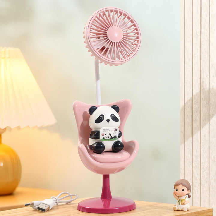 Women's Portable Mini Fan with Fun Bear Design Stornfield