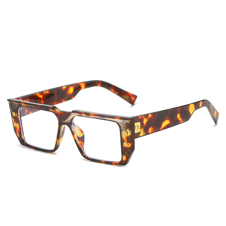 Women's fashionable clear glasses with golden accents Stornfield
