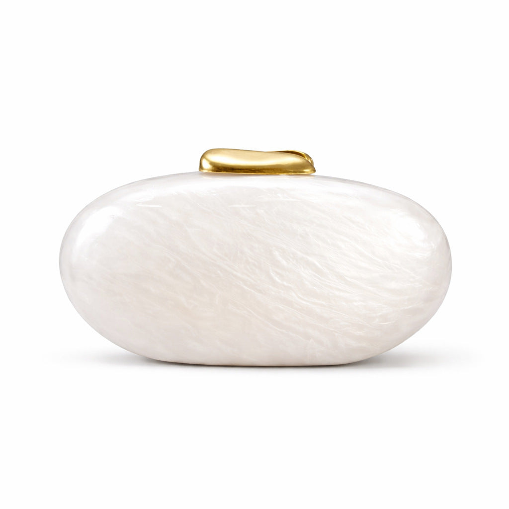 Marbled Acrylic Evening Clutch