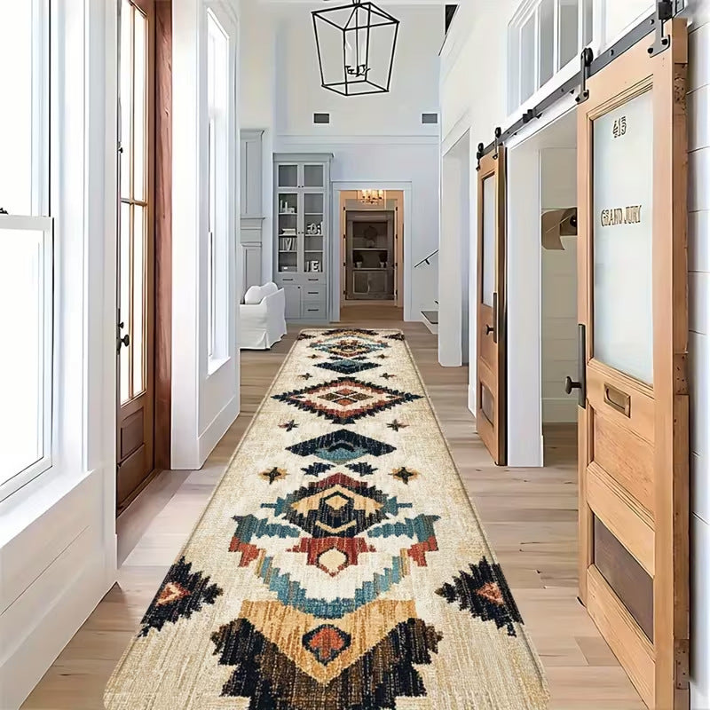 Geometric Patterned Runner Rug