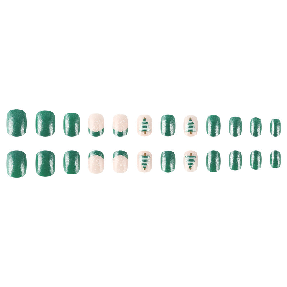 Festive Glittery Press-On Nail Art Set Stornfield