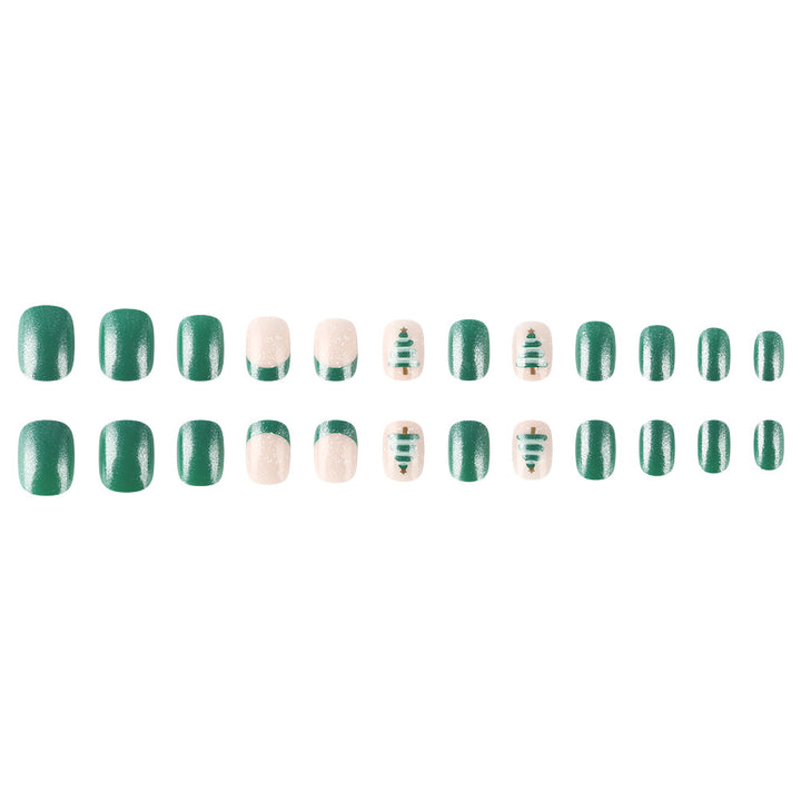 Festive Glittery Press-On Nail Art Set Stornfield