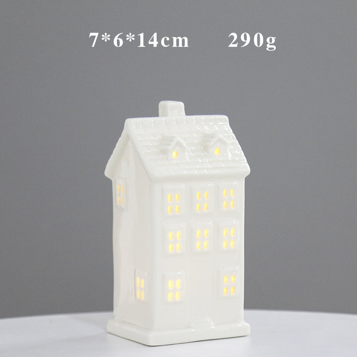 Decorative Ceramic House Lantern Stornfeild 1790310210