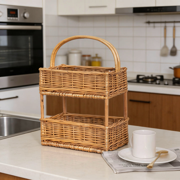 Wooden Multi-Tier Storage Organizer Stornfield