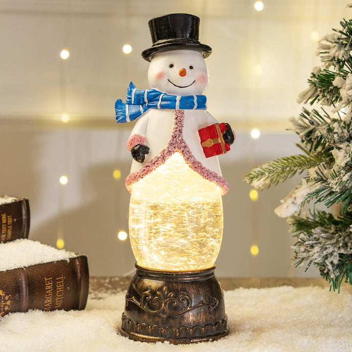 Light-Up Snowman Figurine