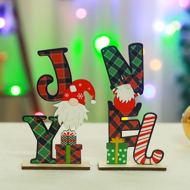 Festive wooden decoration with Christmas motif Stornfield