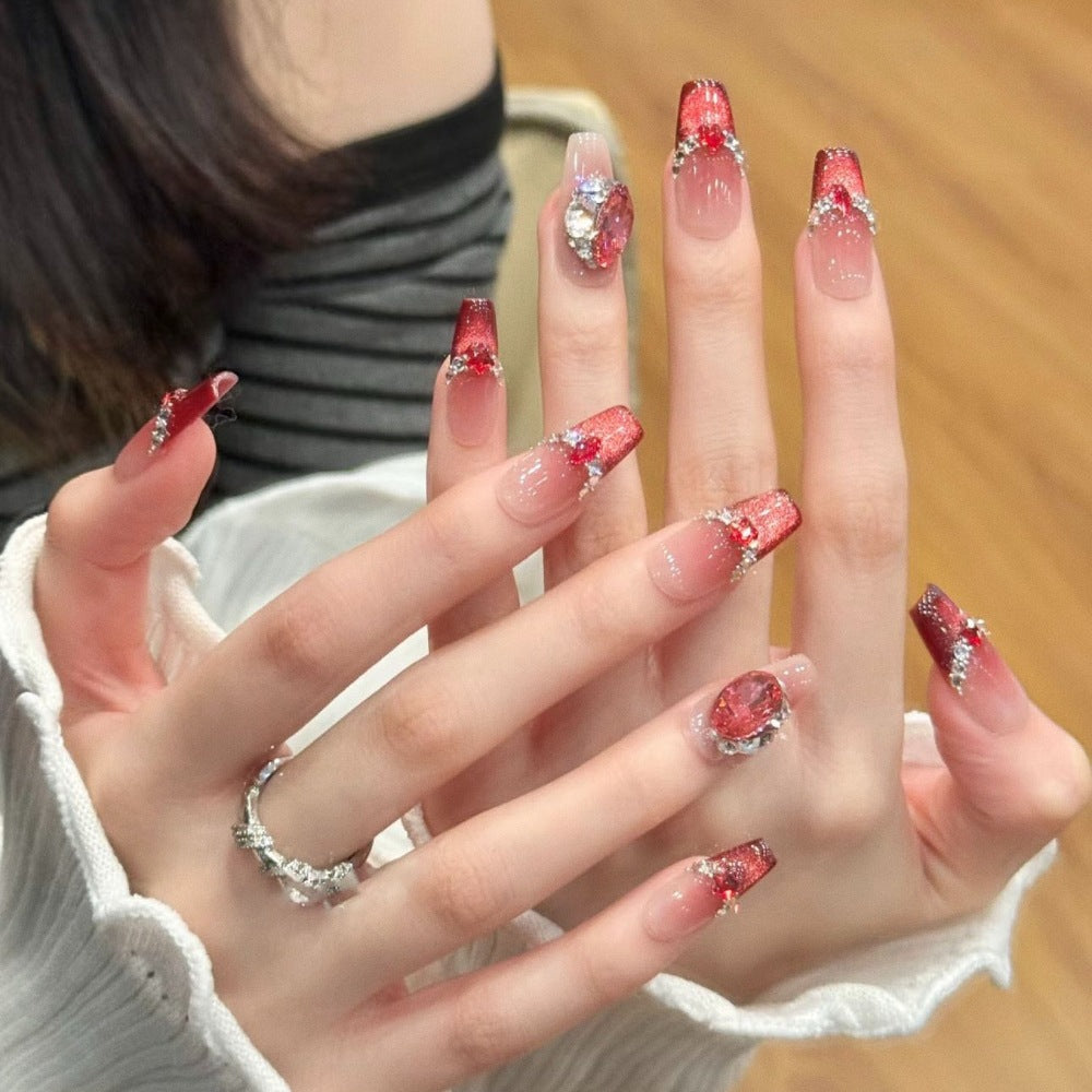 Artificial nails with elegant ombre finish Stornfield