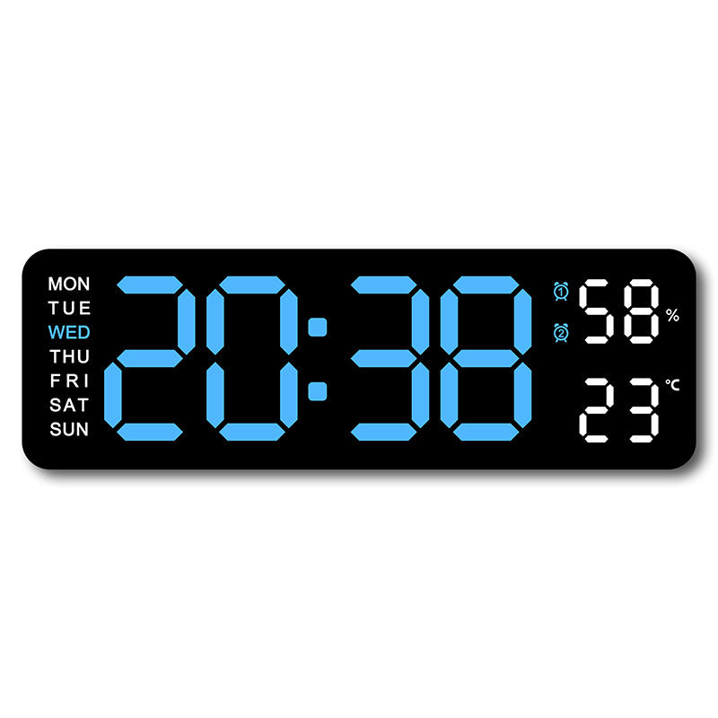 Digital wall clock with temperature and humidity display Stornfield