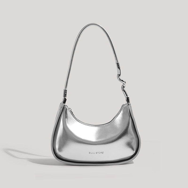 Sleek Metallic Evening Shoulder Bag Stornfield