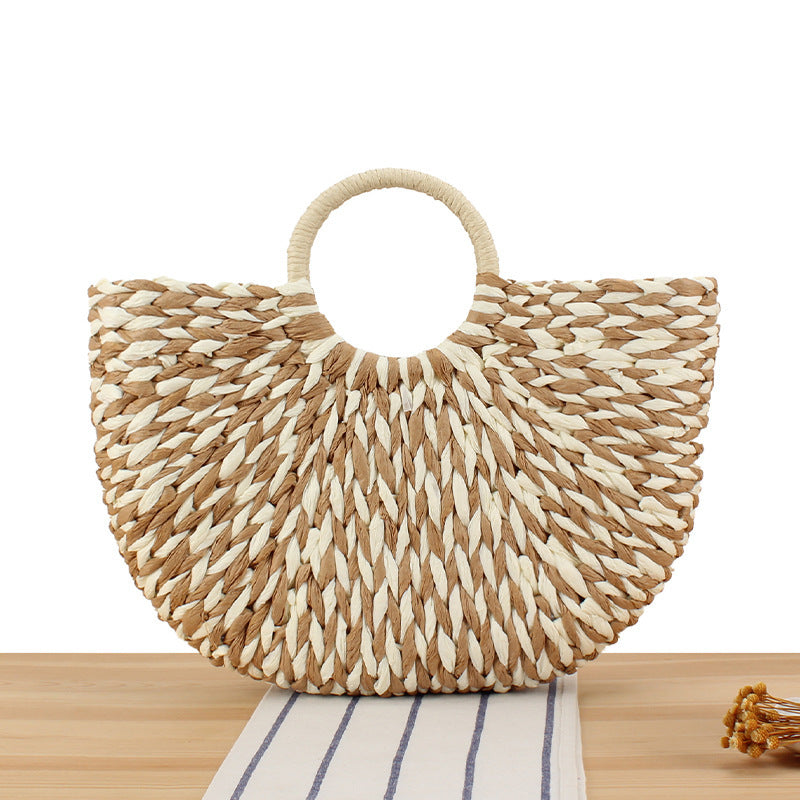 Braided Beach Bag with Ergonomic Handle Stornfield